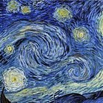 Détail de la Nuit étoilée de Van Gogh